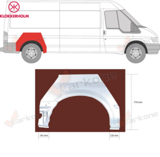 Ford Transit 00-14 oikea takakaari av 3300/3750mm