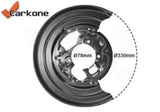 MB Sprinter 906 4.6/5-t jarrukilpi taka-akseli 330/78mm vasen