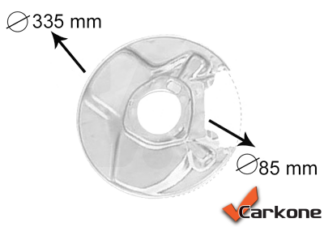 Mercedes-Benz W123 jarrukilpi takaoikea 335/85mm