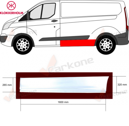 Ford Transit Custom helmapelti | helmapellit - korjauspellit - takakaaret | Mittatarkat koriosat nopeasti aidosti suomalaisesta Carkone verkkokaupasta